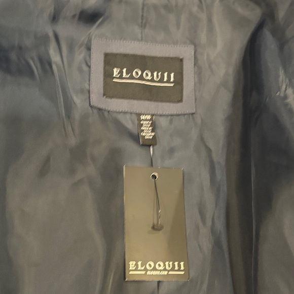 Eloquii Elegant Navy Blazer - Picture 4 of 5